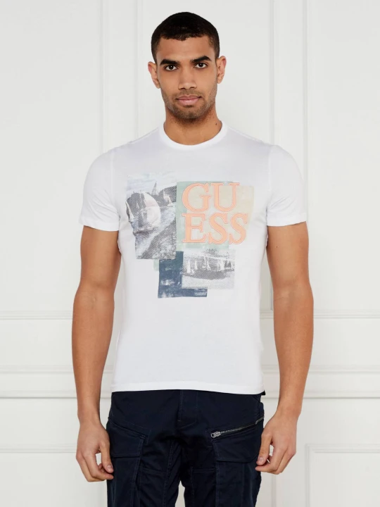 Zdjęcie produktu GUESS T-shirt | Slim Fit biały