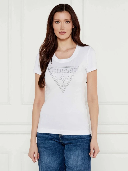 Zdjęcie produktu GUESS T-shirt | Slim Fit biały