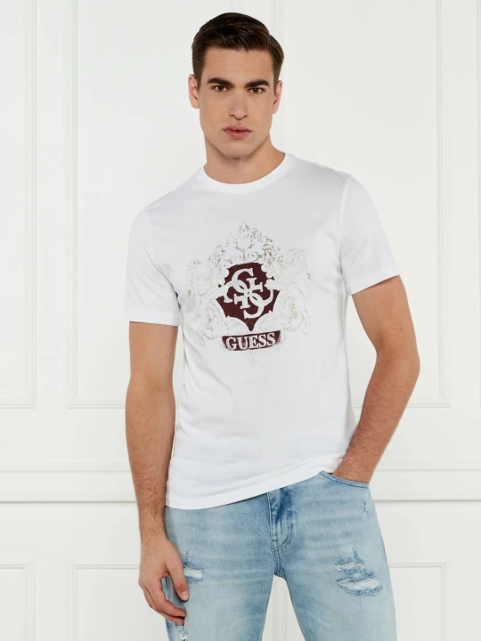 Zdjęcie produktu GUESS T-shirt | Slim Fit biały