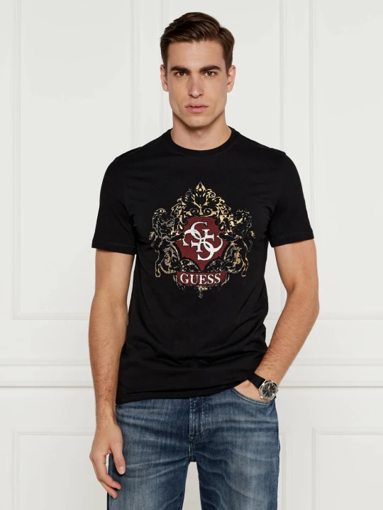 Zdjęcie produktu GUESS T-shirt | Slim Fit czarny