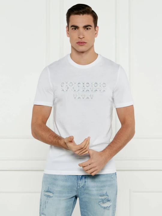 Zdjęcie produktu GUESS T-shirt | Slim Fit biały