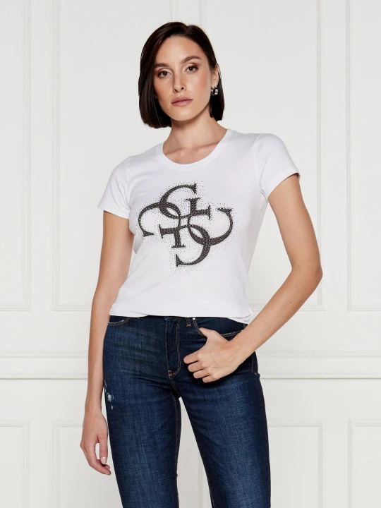 Zdjęcie produktu GUESS T-shirt | Slim Fit biały