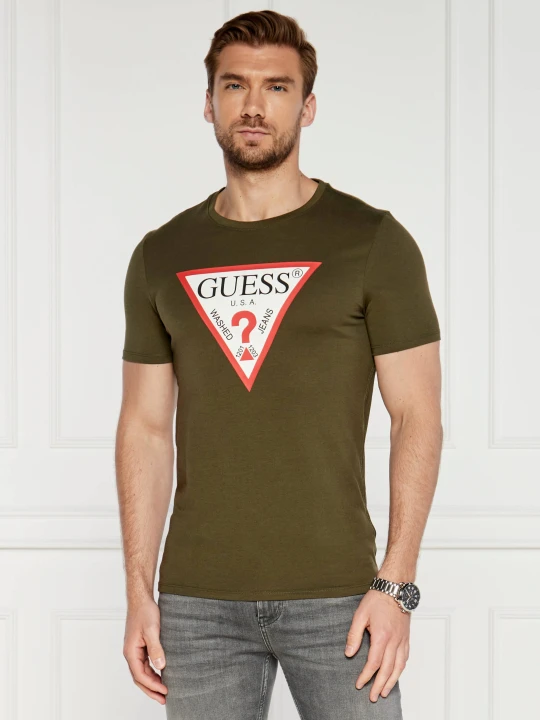 Zdjęcie produktu GUESS T-shirt | Slim Fit khaki