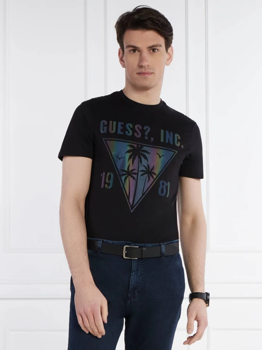 Zdjęcie produktu GUESS T-shirt | Slim Fit czarny