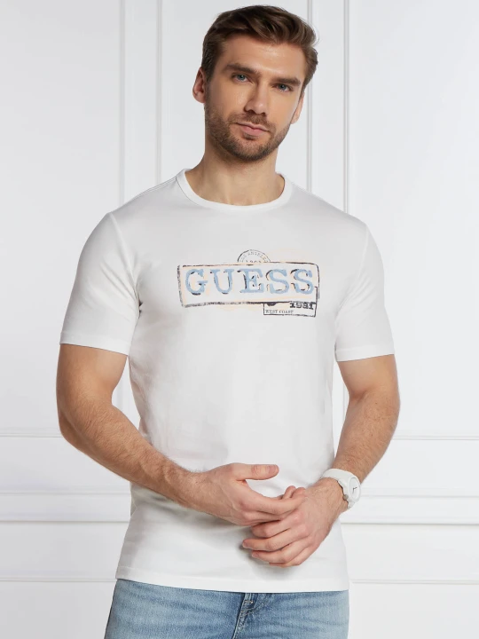 Zdjęcie produktu GUESS T-shirt | Slim Fit biały