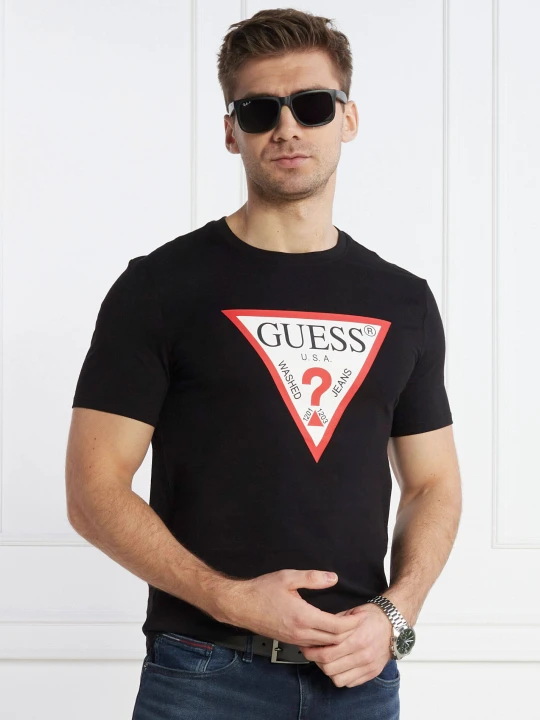 Zdjęcie produktu GUESS T-shirt | Slim Fit czarny