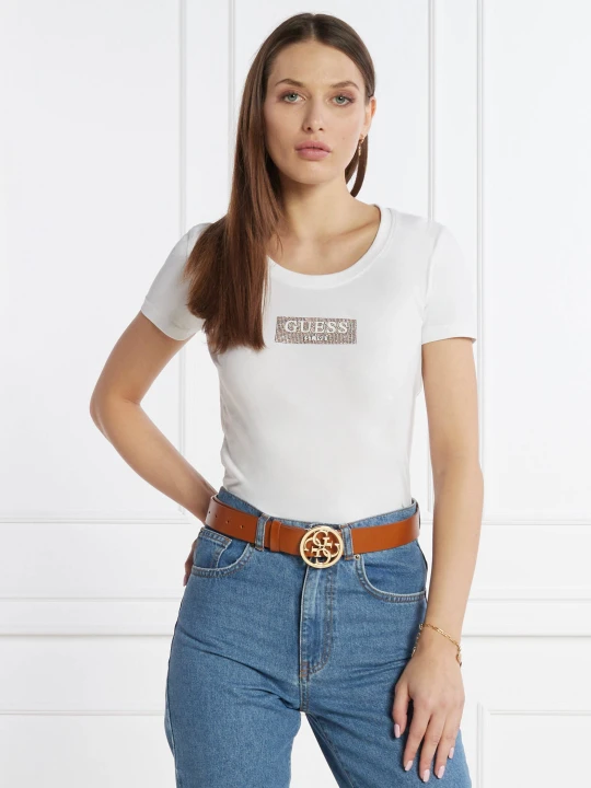 Zdjęcie produktu GUESS T-shirt | Slim Fit biały