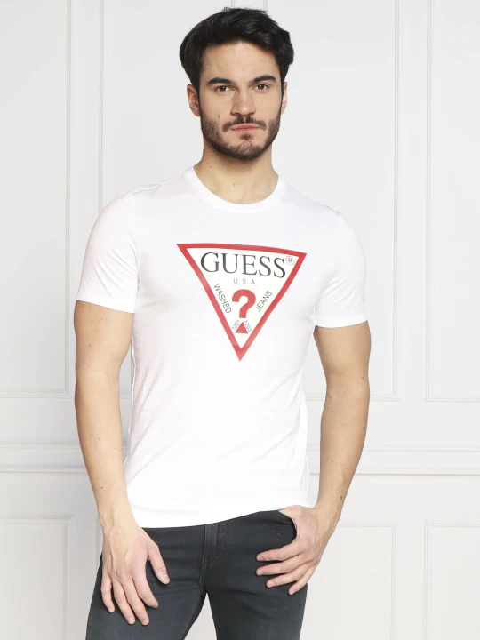 Zdjęcie produktu GUESS T-shirt | Slim Fit biały