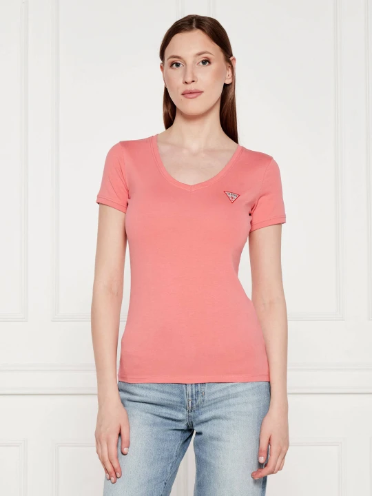 Zdjęcie produktu GUESS T-shirt | Slim Fit koralowy