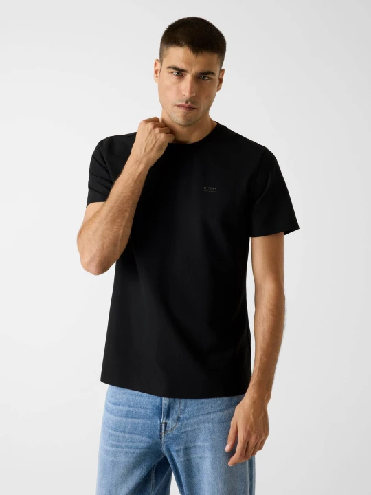 Zdjęcie produktu GUESS T-shirt | Slim Fit | stretch czarny