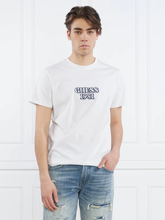 Zdjęcie produktu GUESS T-shirt SS CN GUESS EMBRO BO | Regular Fit biały