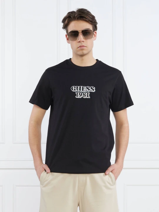 Zdjęcie produktu GUESS T-shirt SS CN GUESS EMBRO BO | Regular Fit czarny