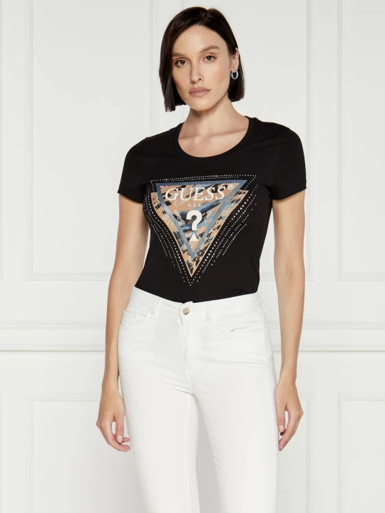 Zdjęcie produktu GUESS T-shirt SS CN LEO | Regular Fit czarny