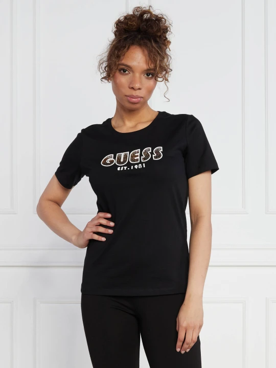 Zdjęcie produktu GUESS T-shirt SS CN SHADED LOGO TEE | Regular Fit czarny