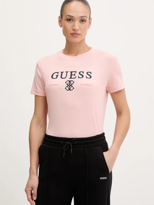 Zdjęcie produktu Guess t-shirt STEFFI różowy