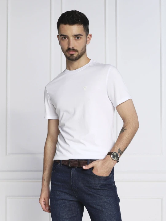 Zdjęcie produktu GUESS T-shirt TEKY | Slim Fit | stretch biały