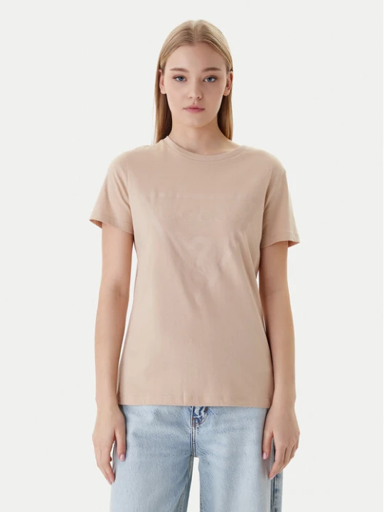 Zdjęcie produktu Guess T-Shirt V2YI07 K8HM0 Beżowy Regular Fit