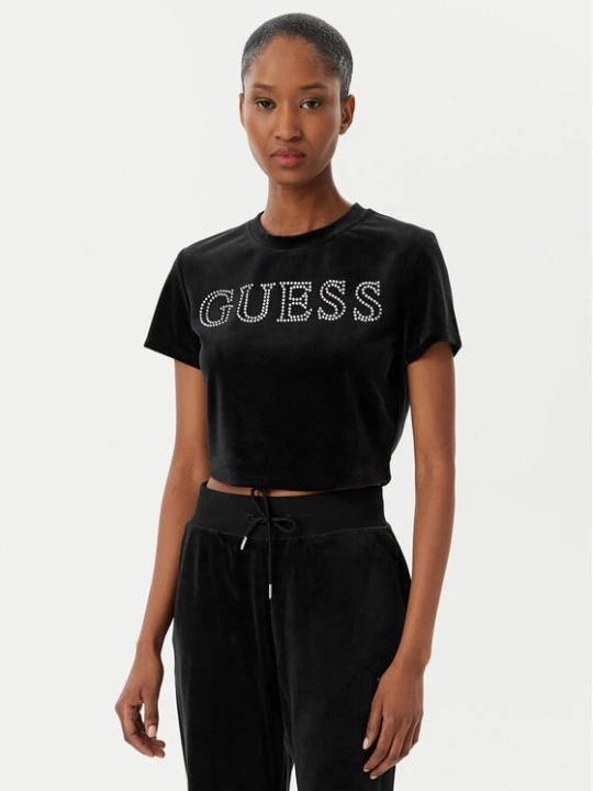 Zdjęcie produktu Guess T-Shirt V3BI01 K0232 Czarny Regular Fit
