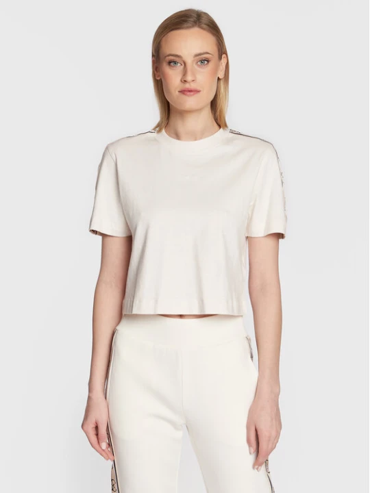 Zdjęcie produktu Guess T-Shirt V3RI08 I3Z14 Beżowy Relaxed Fit