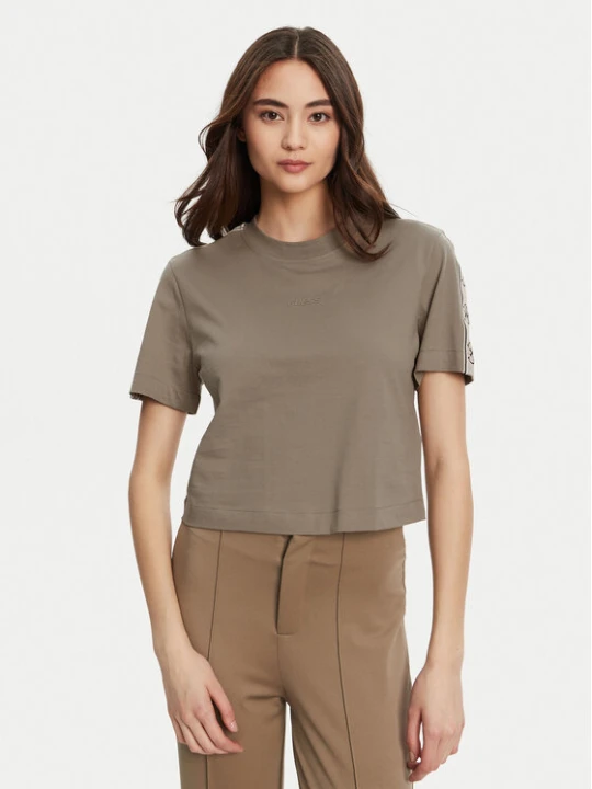 Zdjęcie produktu Guess T-Shirt V3RI08 I3Z14 Brązowy Regular Fit