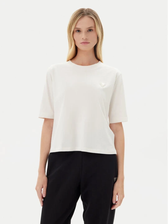 Zdjęcie produktu Guess T-Shirt V4BI21 I3Z14 Écru Relaxed Fit Kremowy