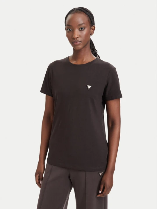 Zdjęcie produktu Guess T-Shirt V4YI09 J1314 Brązowy ciemny Regular Fit