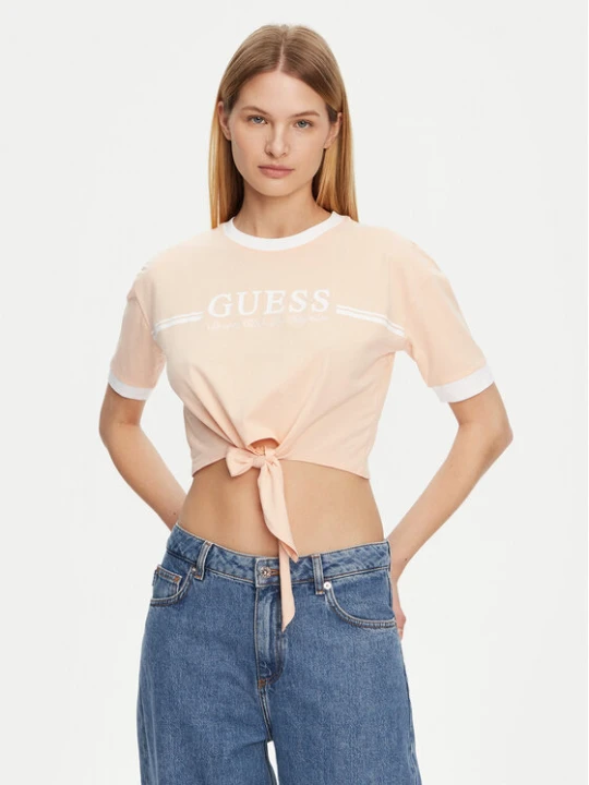 Zdjęcie produktu Guess T-Shirt V5GI05 I3Z14 Pomarańczowy Regular Fit
