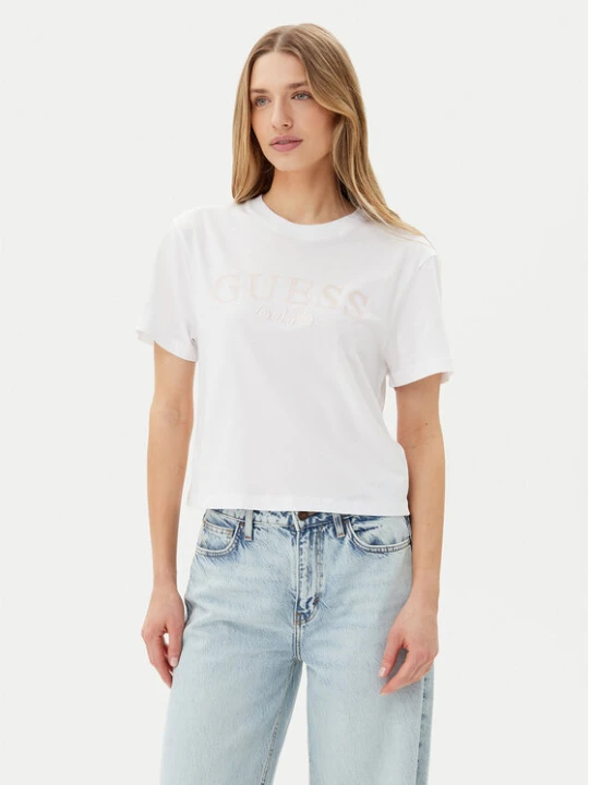 Zdjęcie produktu Guess T-Shirt V5GI09 K9RM1 Biały Regular Fit