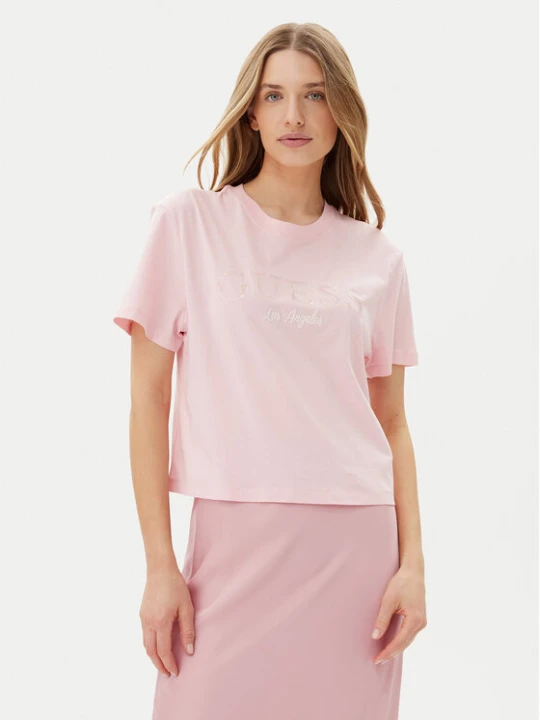 Zdjęcie produktu Guess T-Shirt V5GI09 K9RM1 Różowy Regular Fit