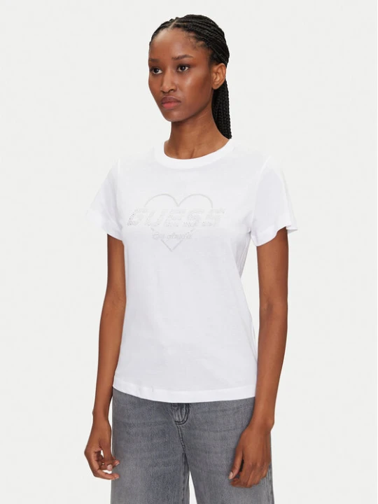 Zdjęcie produktu Guess T-Shirt V5GI10 K9RM1 Biały Regular Fit