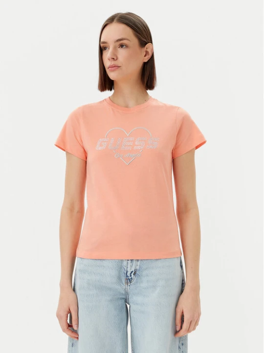 Zdjęcie produktu Guess T-Shirt V5GI10 K9RM1 Pomarańczowy Regular Fit