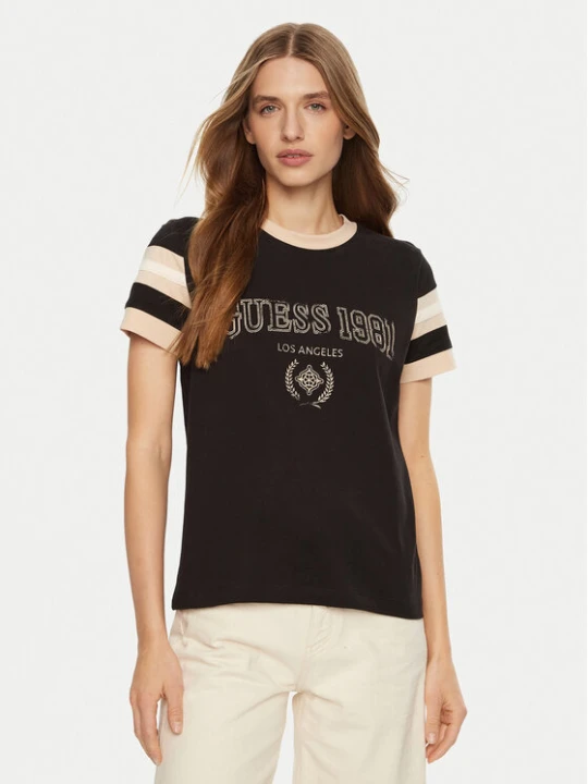 Zdjęcie produktu Guess T-Shirt V5RI00 KA260 Brązowy Regular Fit