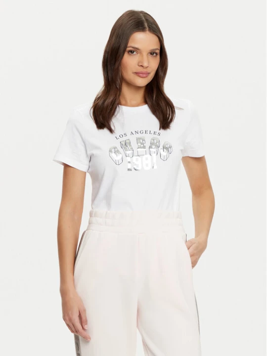 Zdjęcie produktu Guess T-Shirt V5RI06 I3Z14 Biały Regular Fit