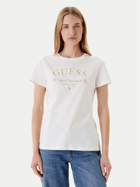 Zdjęcie produktu Guess T-Shirt V5YI03 I3Z14 Biały Regular Fit
