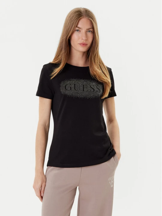 Zdjęcie produktu Guess T-Shirt V5YI08 J1314 Czarny Regular Fit