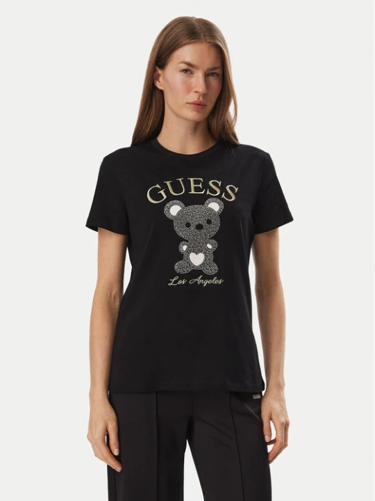 Zdjęcie produktu Guess T-Shirt V6BI28 K9360 Czarny Regular Fit