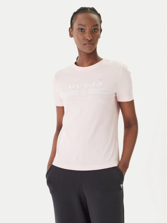 Zdjęcie produktu Guess T-Shirt V6GI07 K2968 Różowy Regular Fit