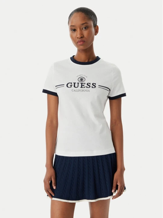 Zdjęcie produktu Guess T-Shirt V6GI08 K2975 Biały Regular Fit