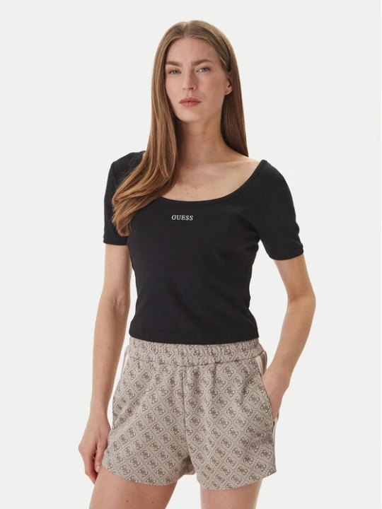 Zdjęcie produktu Guess T-Shirt V6GP04 K2969 Czarny Slim Fit