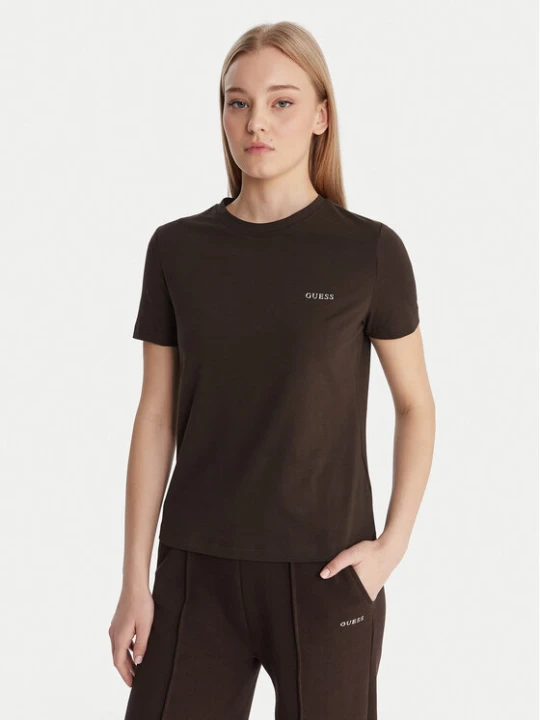 Zdjęcie produktu Guess T-Shirt V6RI07 J1314 Brązowy Regular Fit