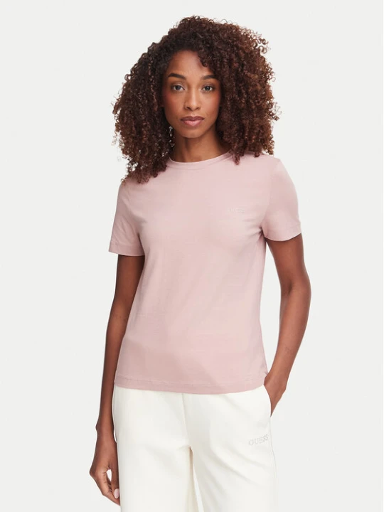 Zdjęcie produktu Guess T-Shirt V6RI07 J1314 Fioletowy jasny Regular Fit