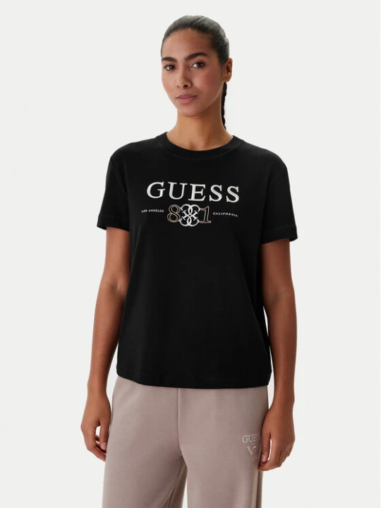 Zdjęcie produktu Guess T-Shirt V6RI13 KD772 Czarny Regular Fit
