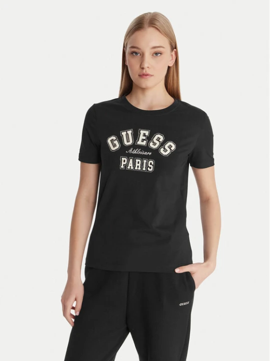 Zdjęcie produktu Guess T-Shirt V6RI15 J1314 Czarny Regular Fit