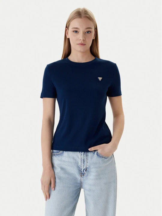 Zdjęcie produktu Guess T-Shirt V6RI17 KD741 Granatowy Regular Fit