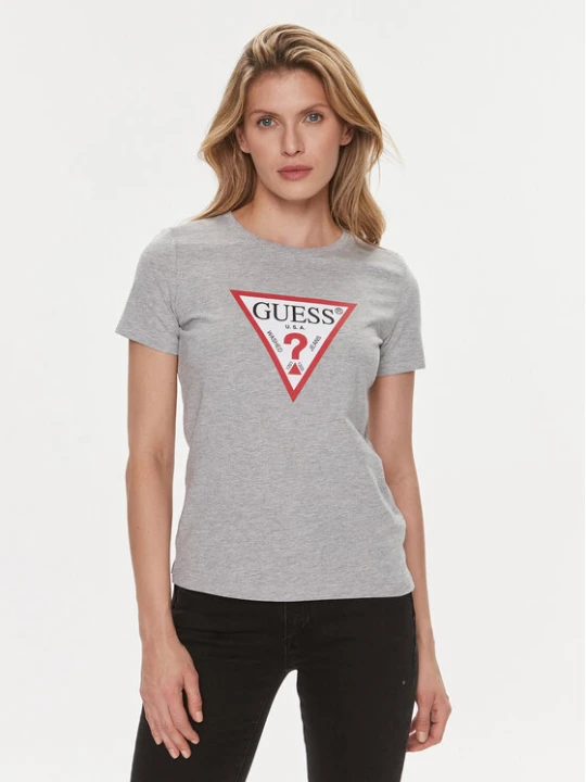 Zdjęcie produktu Guess T-Shirt W1YI1 BI3Z14 Szary Slim Fit