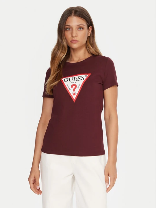 Zdjęcie produktu Guess T-Shirt W1YI1B I3Z14 Bordowy Regular Fit
