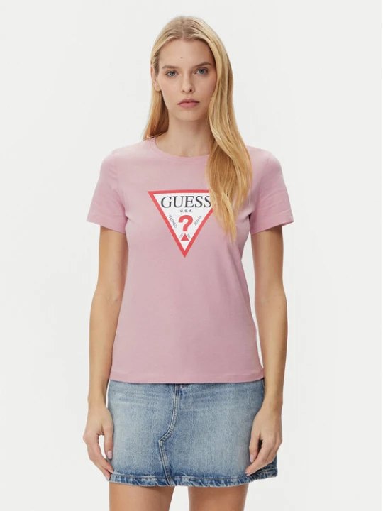 Zdjęcie produktu Guess T-Shirt W1YI1B I3Z14 Fioletowy Regular Fit