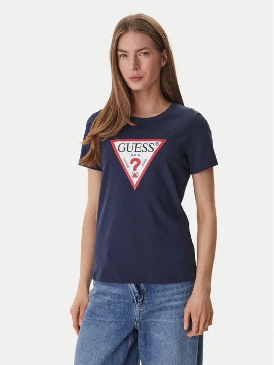 Zdjęcie produktu Guess T-Shirt W1YI1B I3Z14 Granatowy Regular Fit