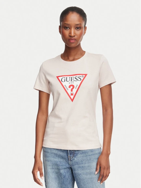 Zdjęcie produktu Guess T-Shirt W1YI1B I3Z14 Różowy jasny Regular Fit
