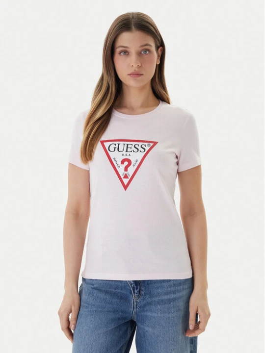 Zdjęcie produktu Guess T-Shirt W1YI1B I3Z14 Różowy Regular Fit